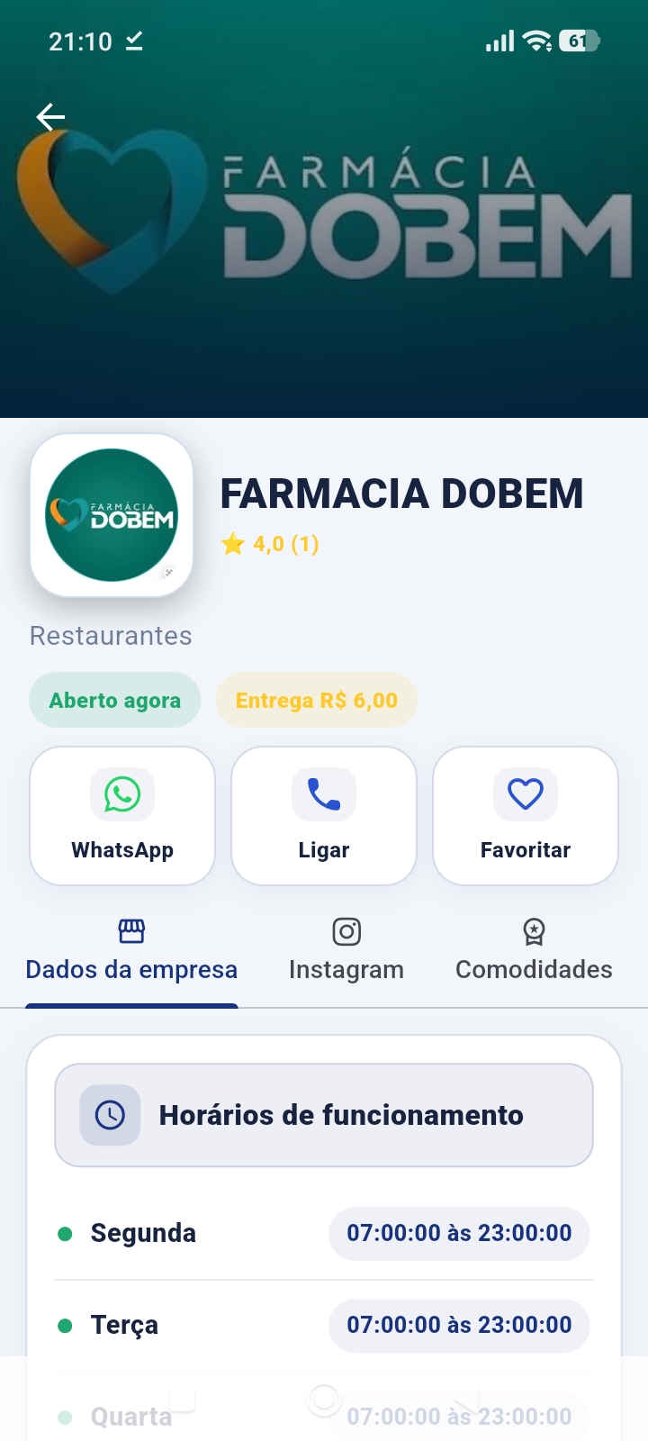 Tela real do aplicativo Busca Sousa